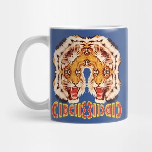 ACID BATH Mirror Tiger HERO | Tiger Circus Popart  | Vintage Circus Poster Bomb Reimagined | LSD Kaleidoscope Freakshow Mug